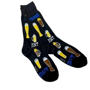 Pilsner/beer/draft NEW Super soft and stretchy knit crew socks SZ 9-12 NEW